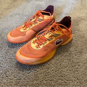 Lacoste AGLT23 Ultra Orange Tennis Shoes Men’s Size 13